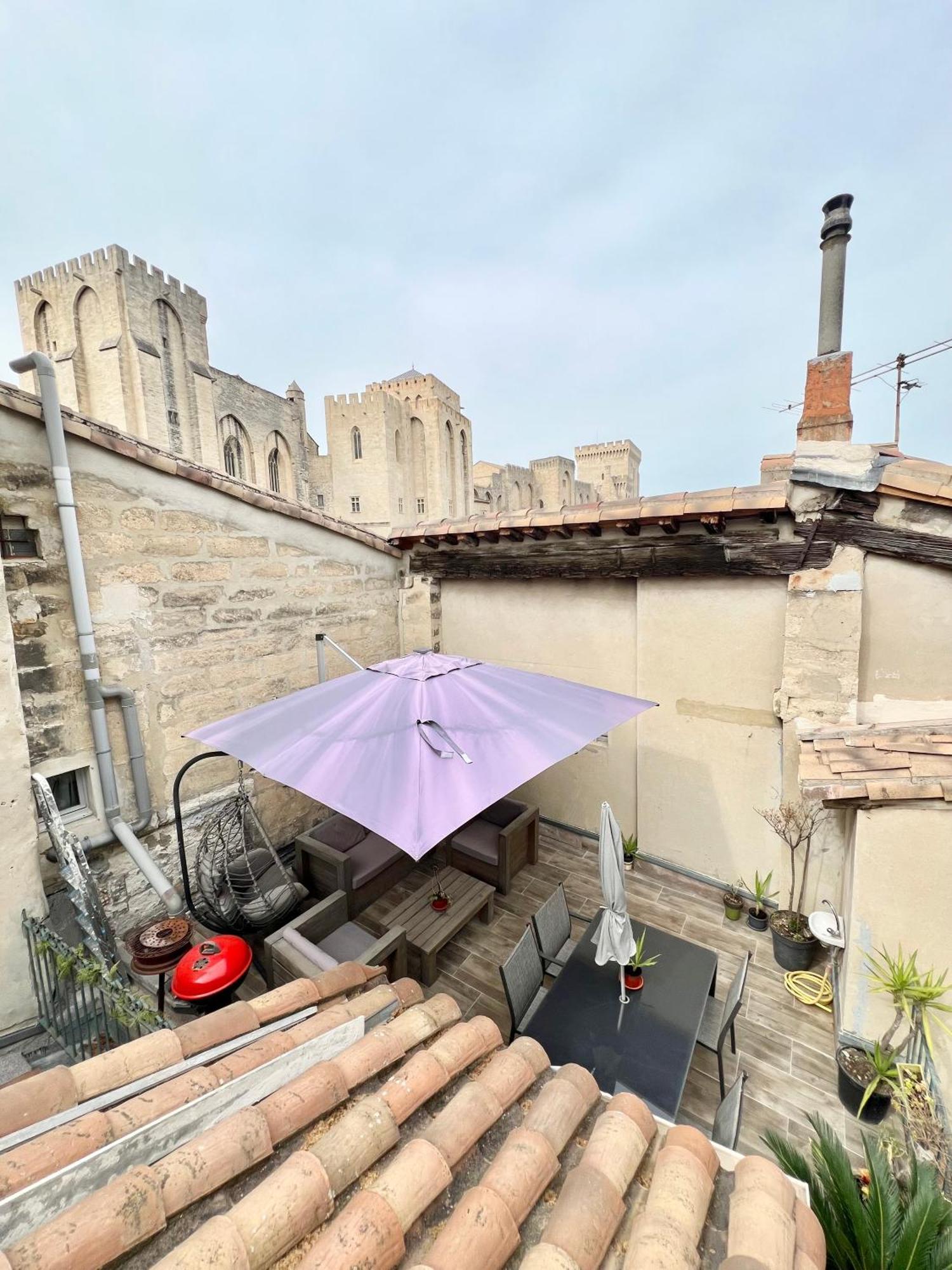Renove, Vue Sur Palais Des Papes, Terrasse Et Wifi Troisieme Etage Apartman Avignon Kültér fotó